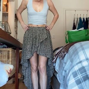 Hi lo wrap skirt